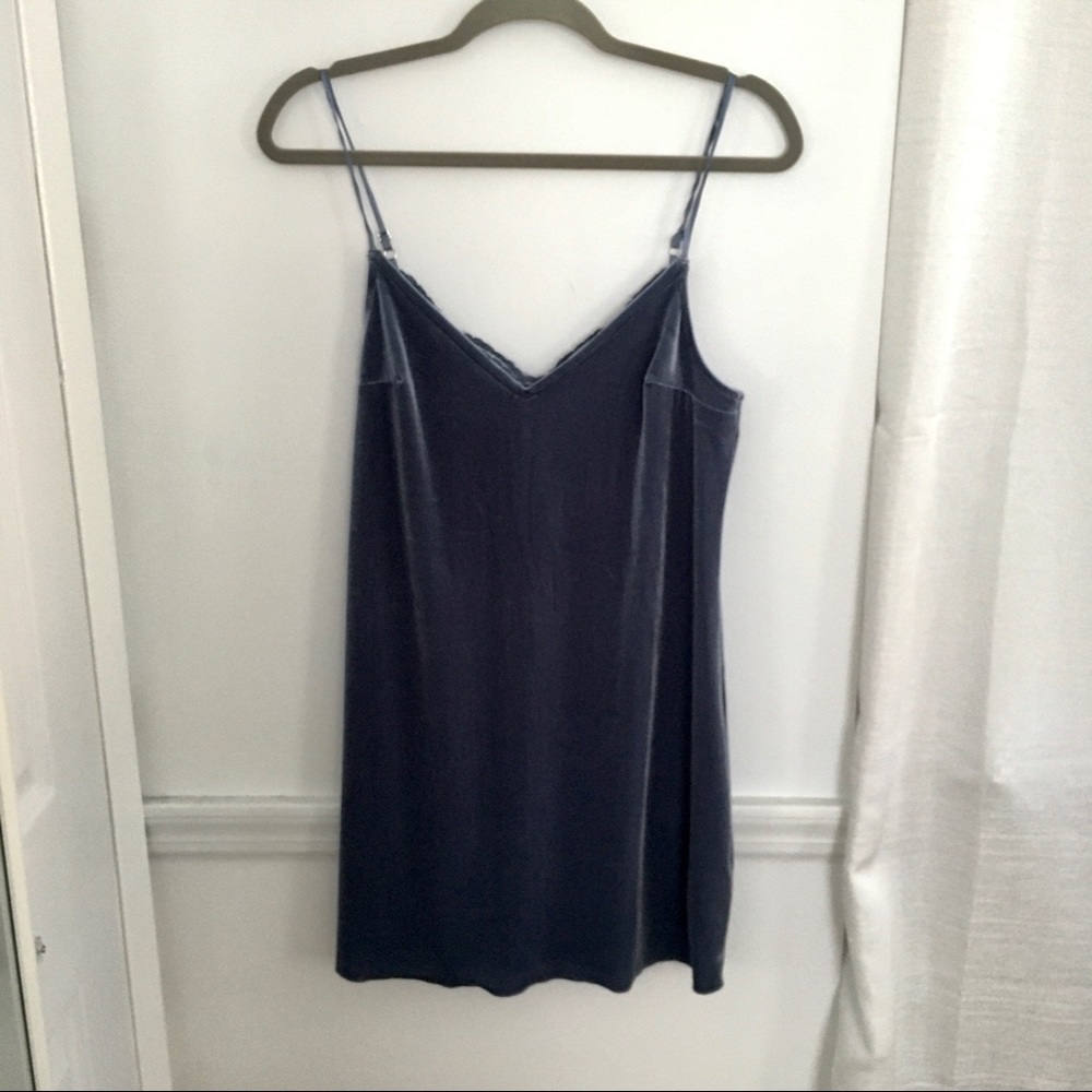 Velvet slip style dress